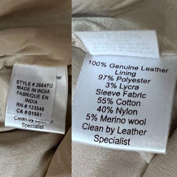 ecru Academia Suede Sweater Knit Jean Jacket Chamois Leather Wool Luxury - Picture 6 of 9